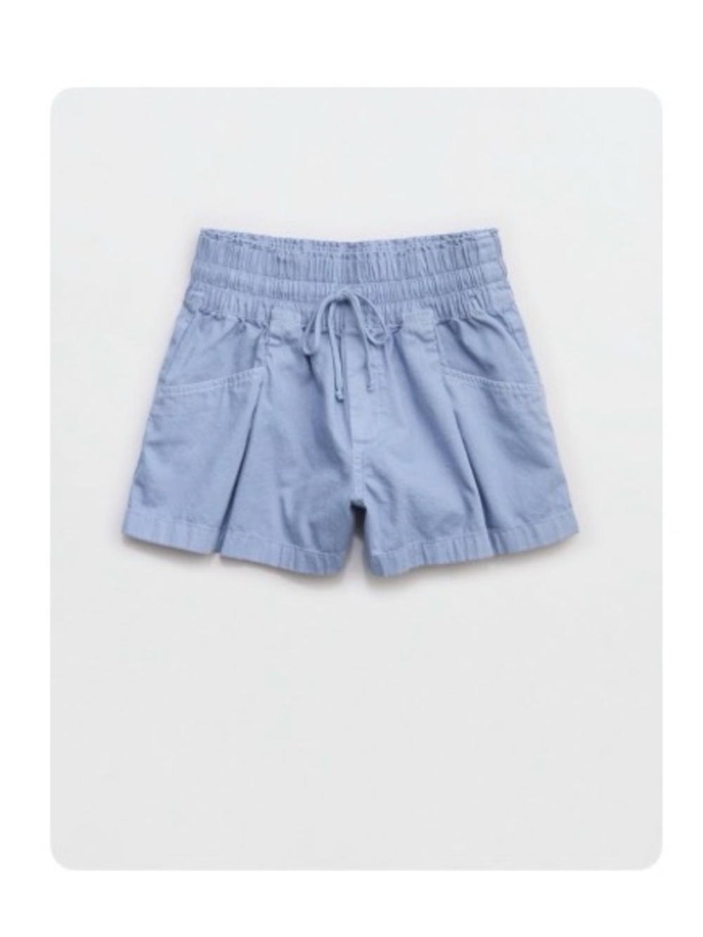 Aerie Light Blue Drawstring Shorts